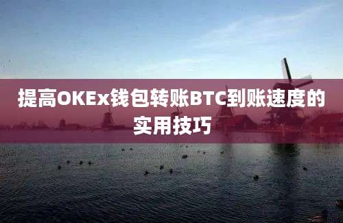 提高OKEx钱包转账BTC到账速度的实用技巧