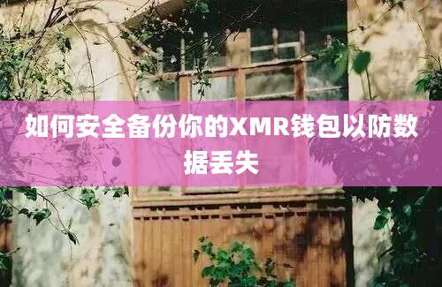 如何安全备份你的XMR钱包以防数据丢失