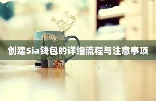 创建Sia钱包的详细流程与注意事项