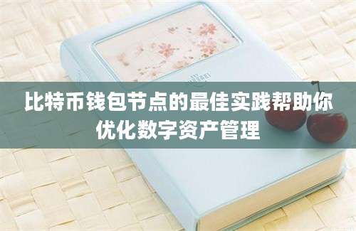 比特币钱包节点的最佳实践帮助你优化数字资产管理