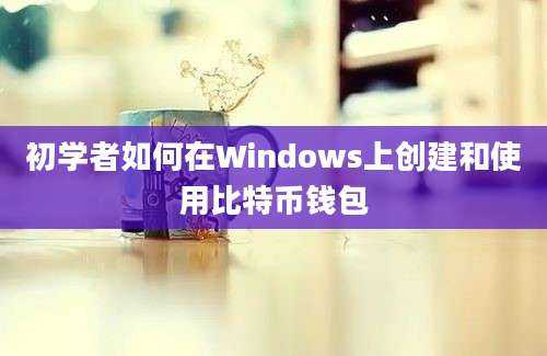 初学者如何在Windows上创建和使用比特币钱包