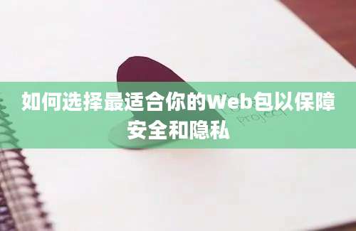 如何选择最适合你的Web包以保障安全和隐私