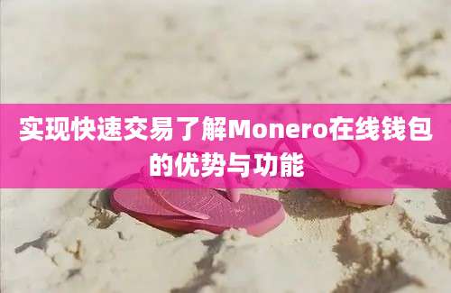 实现快速交易了解Monero在线钱包的优势与功能