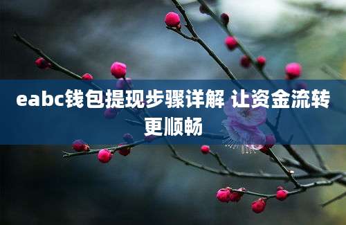 eabc钱包提现步骤详解 让资金流转更顺畅